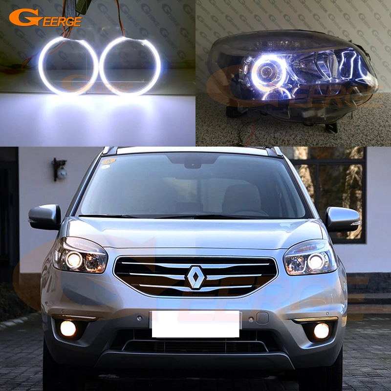 Для Renault Koleos I Samsung QM5 2011 2012 2013 2014 2015 отличный ультра яркий COB led Ангельские Глазки