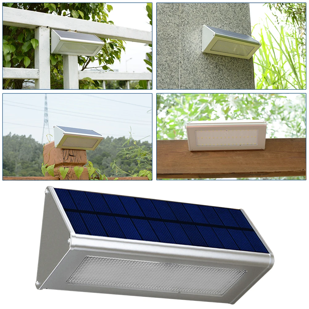 

Radar Waterproof Wall Light Outdoor Garden Solar Motion Sensor Led Lamp Home Yard Street Security Aluminum 3 In 1