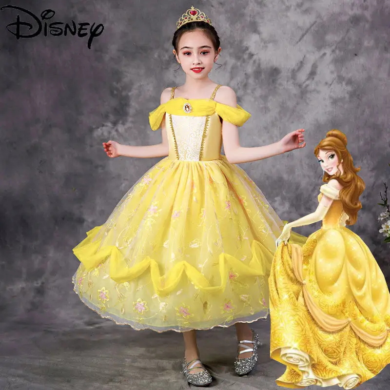 Новинка 2021 косплей Принцессы Диснея из м/ф Красавица и Чудовище пышная юбка на