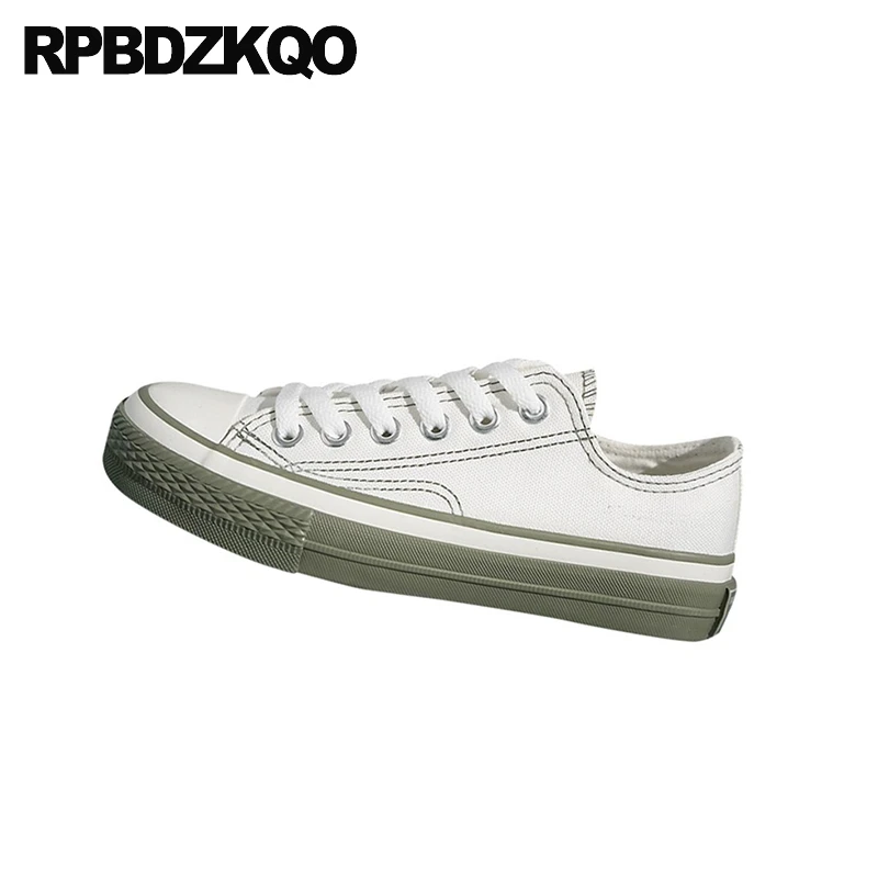 Дышащие белые дизайнерские холщовые кроссовки со шнуровкой модель 2021 года |