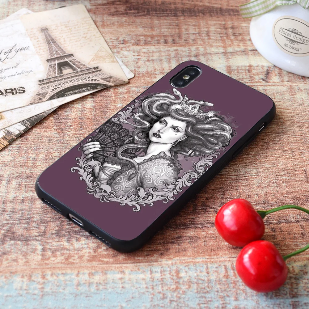 for iphone medusa imperatrix mundi soft tpu border apple iphone case free global shipping