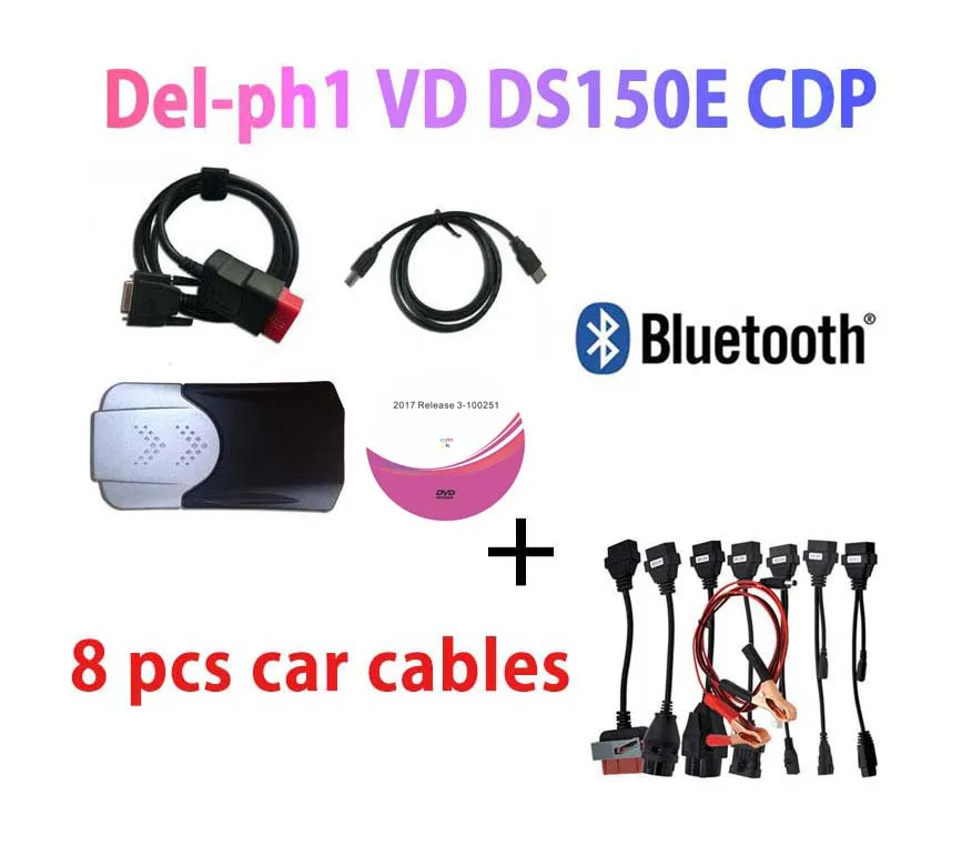 2021 новейший Obd2 сканер для delicht 2017.R3 с генератором ключей новый Vci Vd Ds150e Cdp Pro Plus Bluetooth