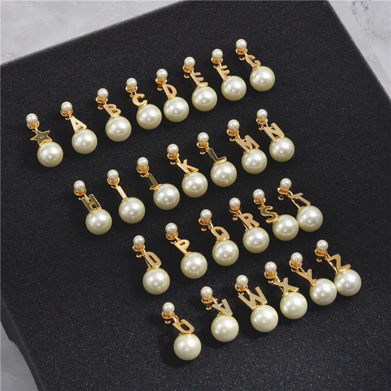 Европейские и американские низкие английские буквы яркие красные ретро серьги