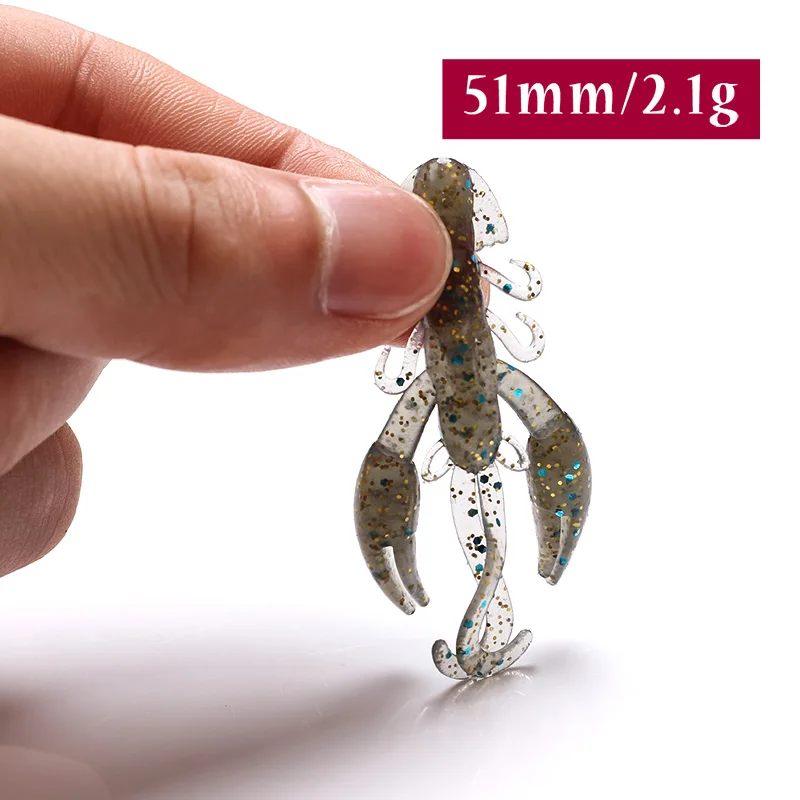 15 шт. креветка запах с солью Мягкая приманка для охоты рыбок Рыболовная Приманка 5