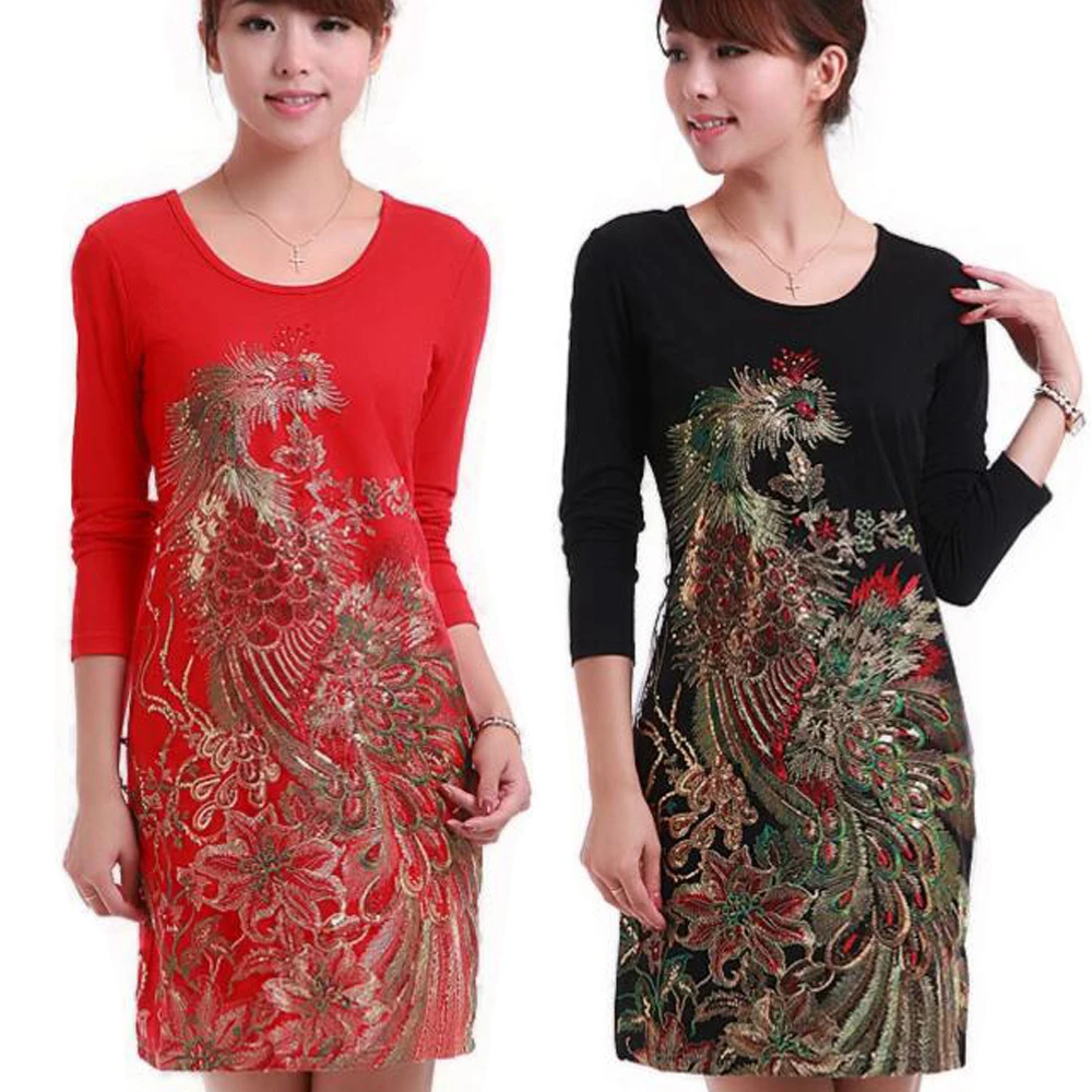 Цветочное платье с блестками и вышивкой Феникс летнее винтажные Цветочные