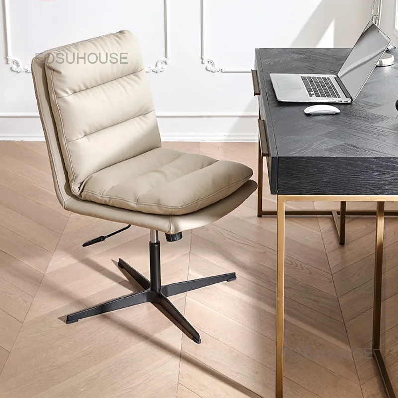 Light Luxury Computer Chair Nordic Home Office Chairs Bedroom Swivel Lift Gaming Furniture Lazy Boss | Мебель