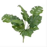 18 turtle back leaf artificial flowers diy home hotel company decoration simulation garden green plants potted decoration cheap