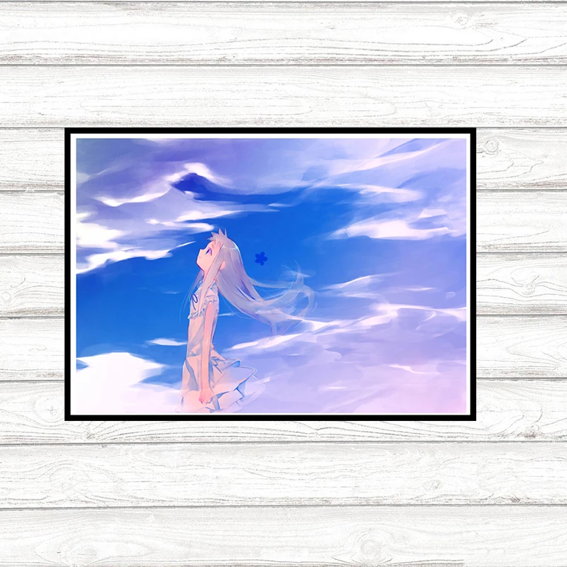 Художественный плакат из японского аниме мы до сих пор не знаем название цветка