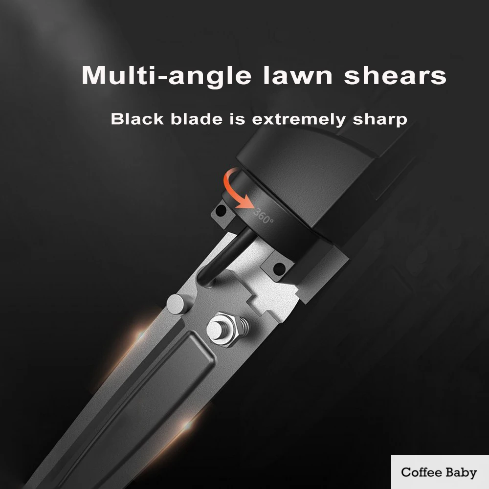 

1 pcs 360 Garden Scissors For Lawn Mower Grass Shears Pruning Shears Fruit Trimmer Weed Branches Gardening Hand Tools