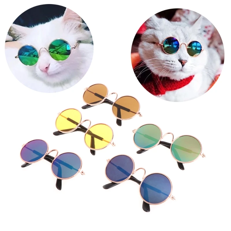 

Small Pet Cat Dog Fashion Sunglasses UV Protection Eyewear Photos Props Cool Hot