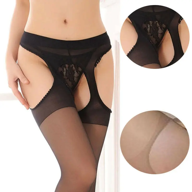 Сексуальные Обтягивающие женские колготки Модные ажурные чулки тонкие открытые