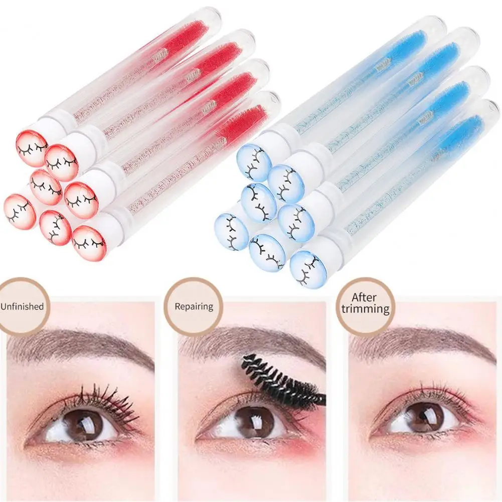 

50% Hot Sale 7Pcs Mascara Wand Tube Set Dust-proof Adjustable Disposable Girls Artificial Diamond Eyelash Brush Kit for Women