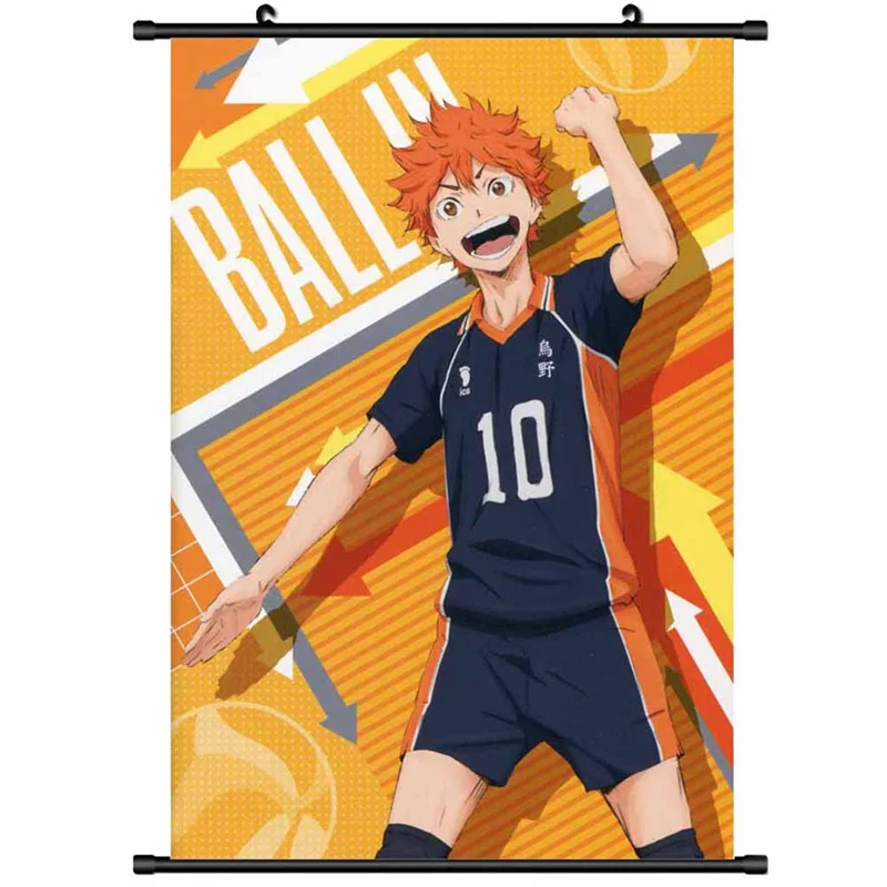 Аниме Haikyuu! Настенный постер с прокруткой манга фигурки Хината шоё тобио кагеяма