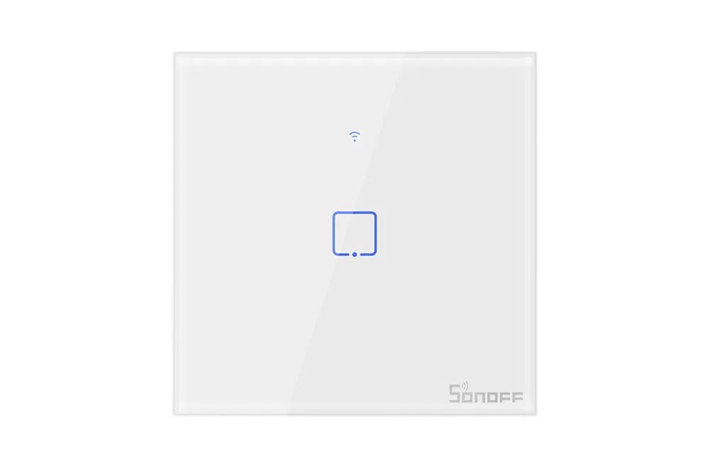 Itead Sonoff T1UK 86 1/2/3 серии TX 433 МГц RF управления Wifi сенсорный выключатель Поддержка LAN работает с Amazon Alexa Google Home IFTTT