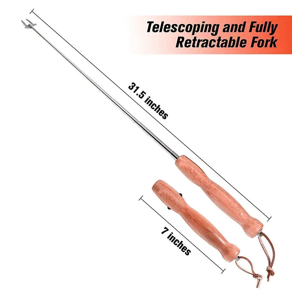 1 шт. эластичный барбекю вилки для кемпинга на открытом воздухе костра из