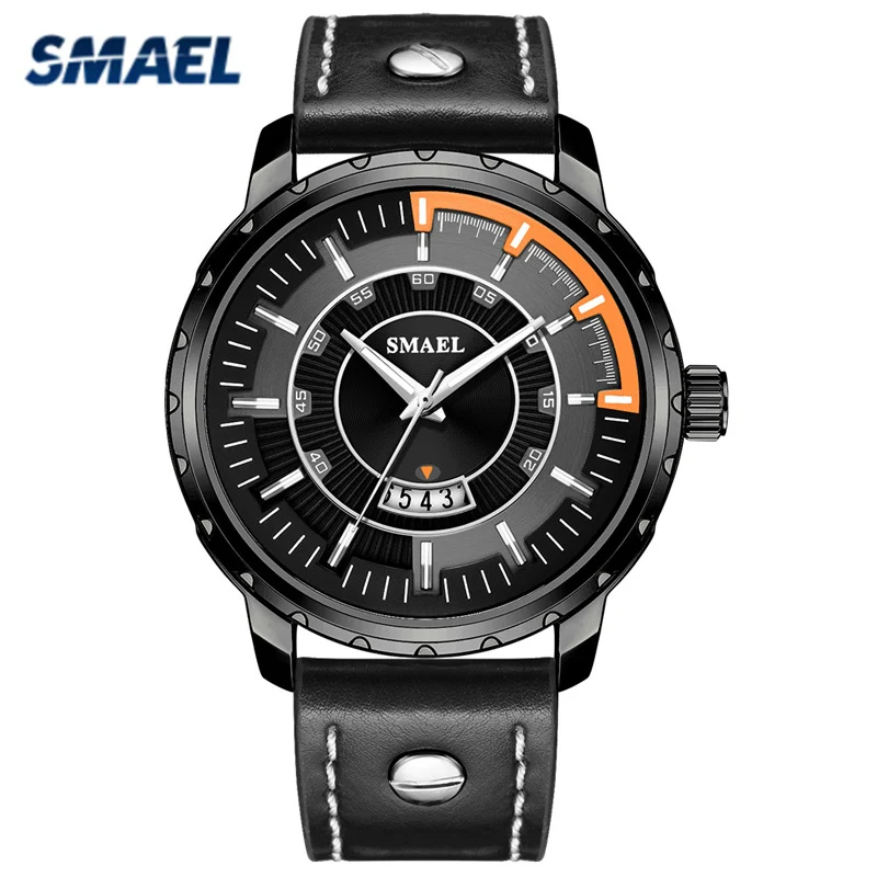 Часы SMAEL мужские наручные кварцевые модные классические повседневные деловые