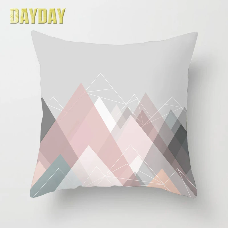 Marble Cushion Cover 45*45 Geometric Printed Pillowcase Sofa Decorative Pillows For Livingroom Home Decor Cushions Pillow Case | Дом и сад