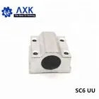 4 шт.лот SC6UU SCS6UU 6 мм Линейный Шарикоподшипниковый блок CNC роутер с LM6UU втулкой опорный блок линейный вал CNC 3D принтер запчасти