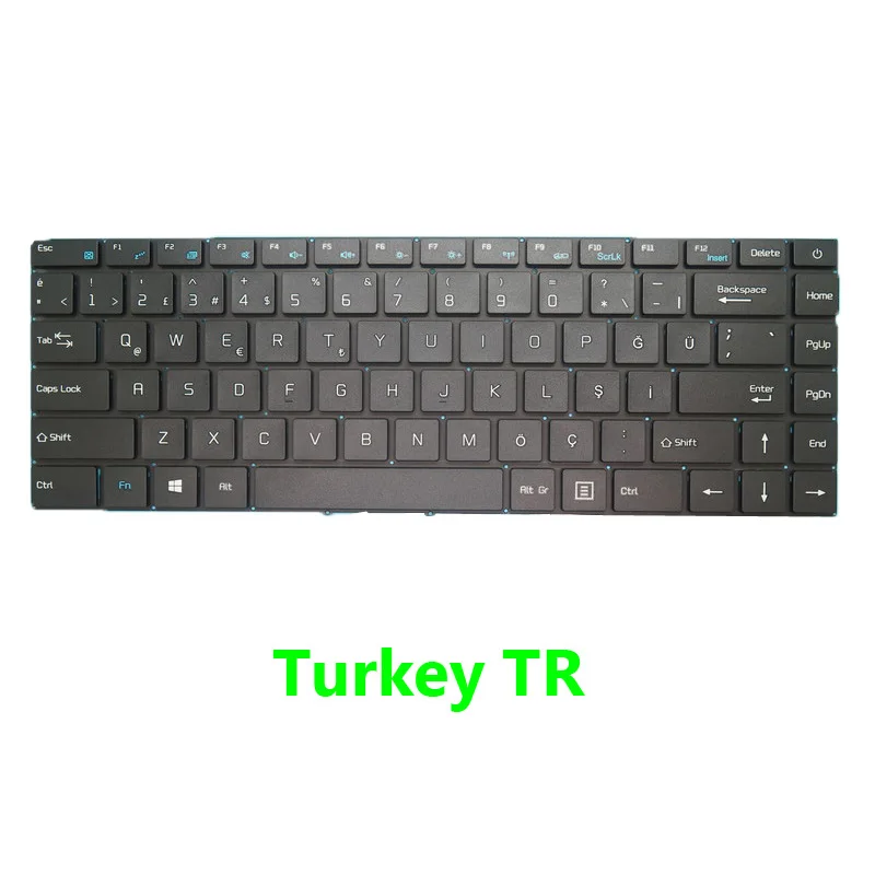 Laptop BR TR LA Layout Keyboard For Positivo Master N1240 Brazil Turkey Latin America NO Frame | Компьютеры и офис