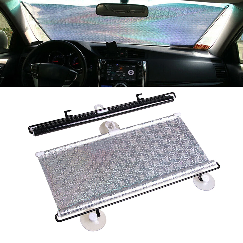 Выдвижной передний солнцезащитный козырек для лобового стекла автомобиля