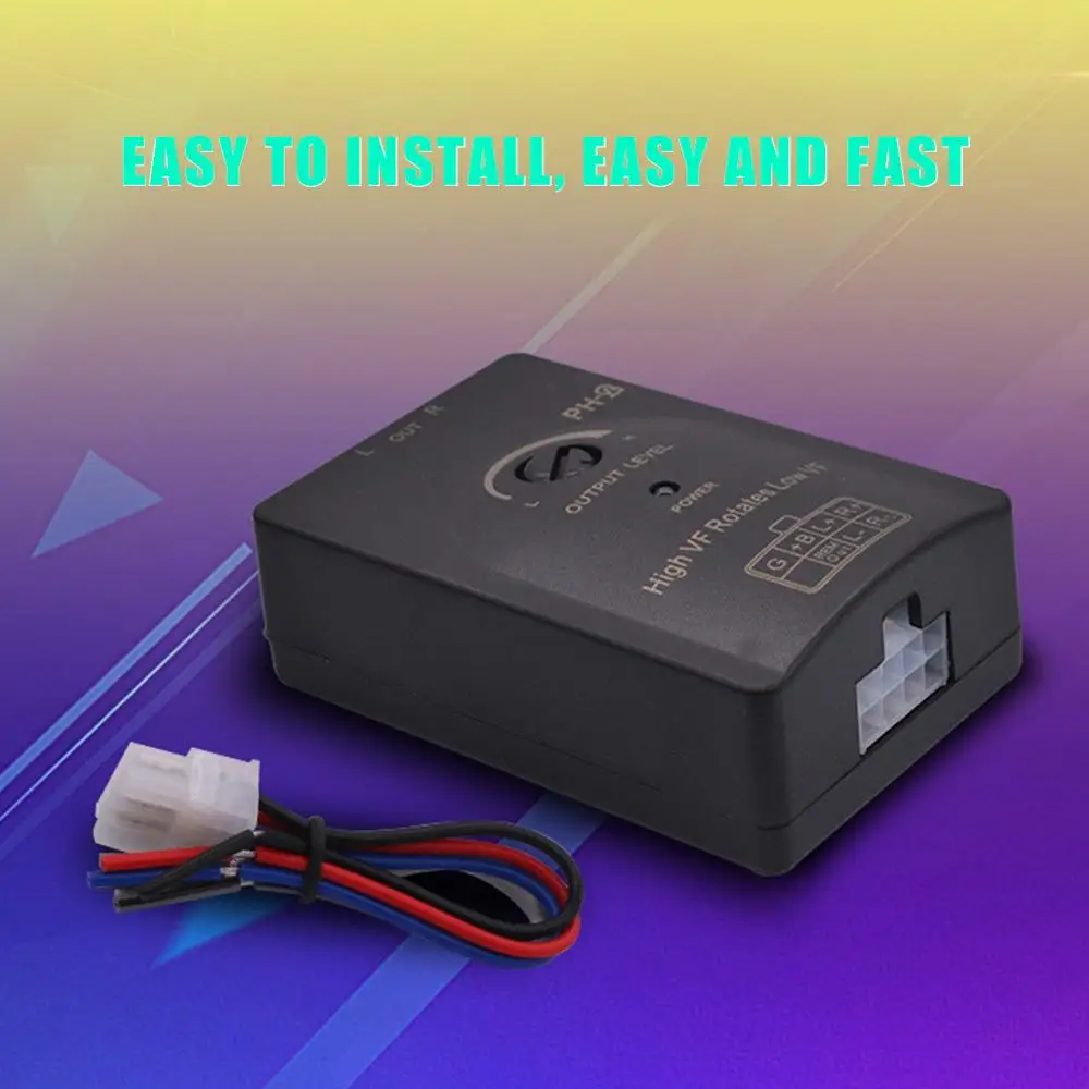 Автомобильный стереоаудиовыход RCA преобразователь сабвуфер динамик сигнал