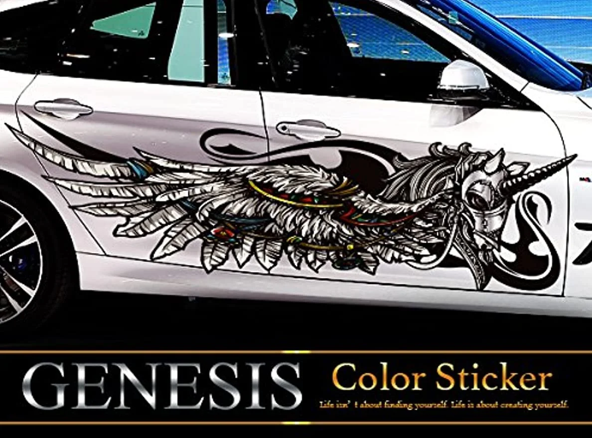 

2PC Universal Side Skirt Car Door Sticker Decal Automobiles Auto Accessories