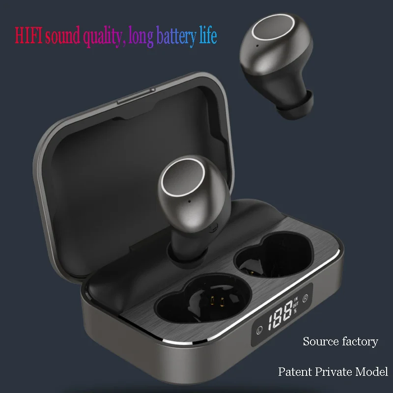 Bluetooth-наушники TWS с шумоподавлением и светодиодным дисплеем | Электроника