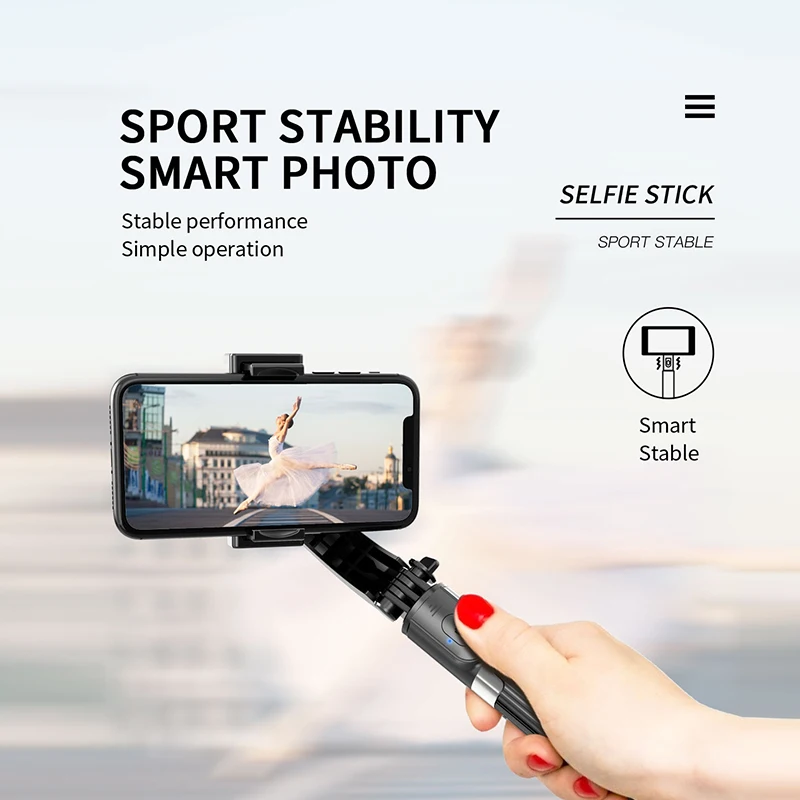 q082021 new handheld stabilizeranti shake shooting monopod tripod for phone selfie stick universal sports camera android ios free global shipping