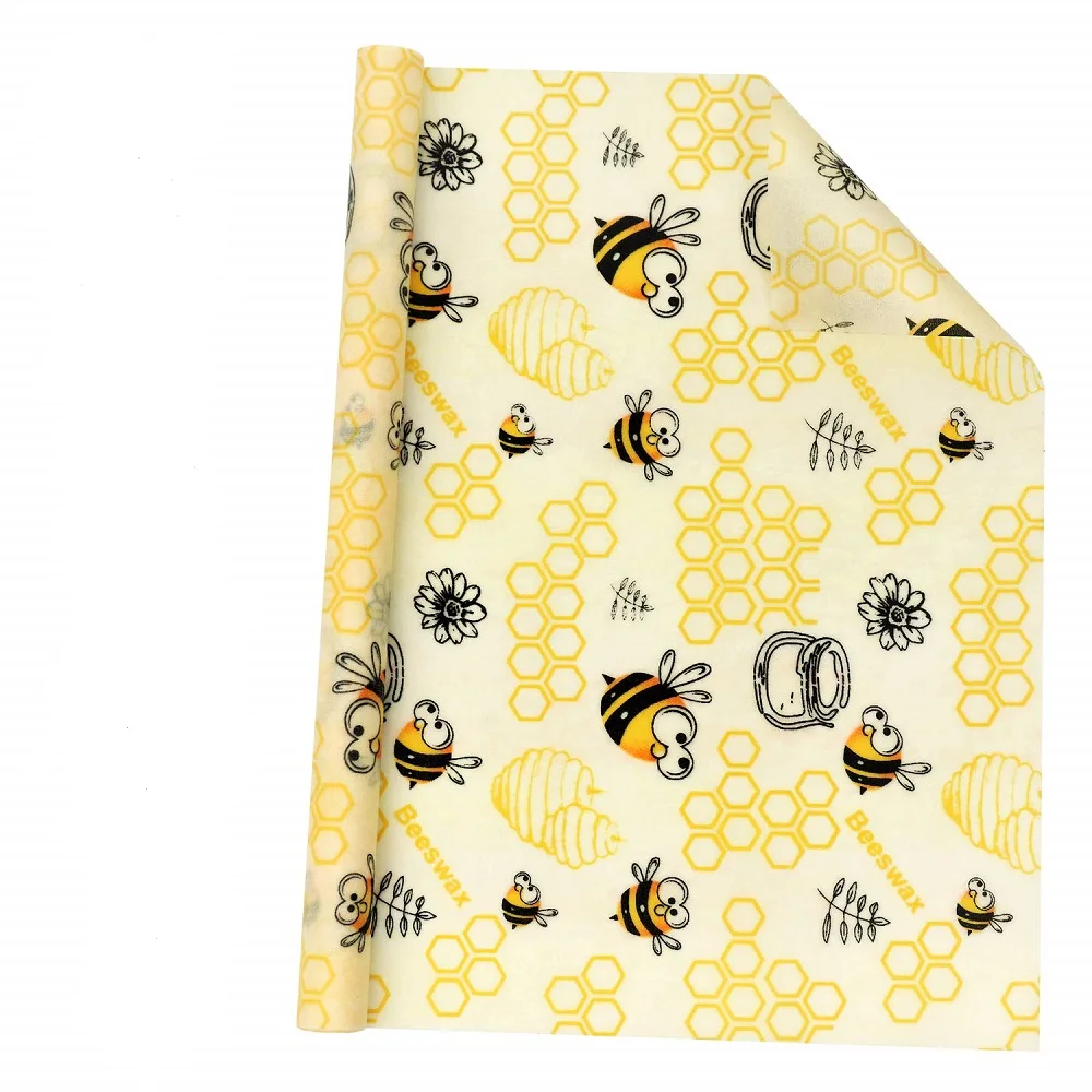 

Reusable Stretch Cover Storage Wrap Sustainable Organic Sandwich Cheese Food Wrapping Paper Plastic Free Beeswax Food Wrap Snack