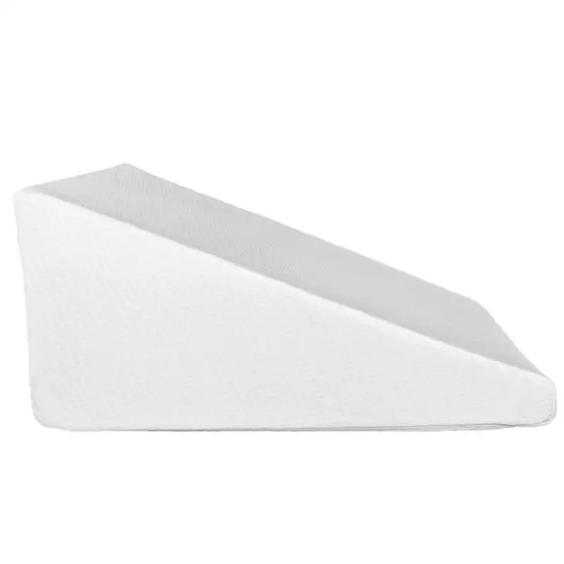 

25x24x12 Massage Back Lumbar Memory Foam Wedge Support Pillow White