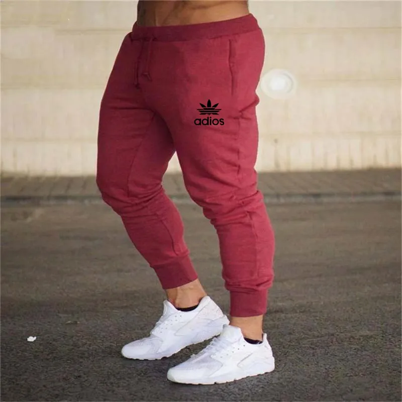 

New men's casual polyester trousers slim-fitting sportswear sportswear fitness pants gym tight jogging sports pants M-3XL