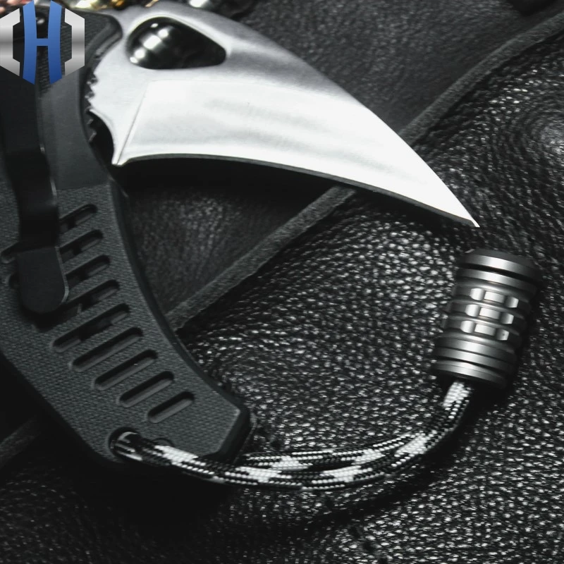Нож из титанового сплава веревка против потери резьба подходит для верхних бусин