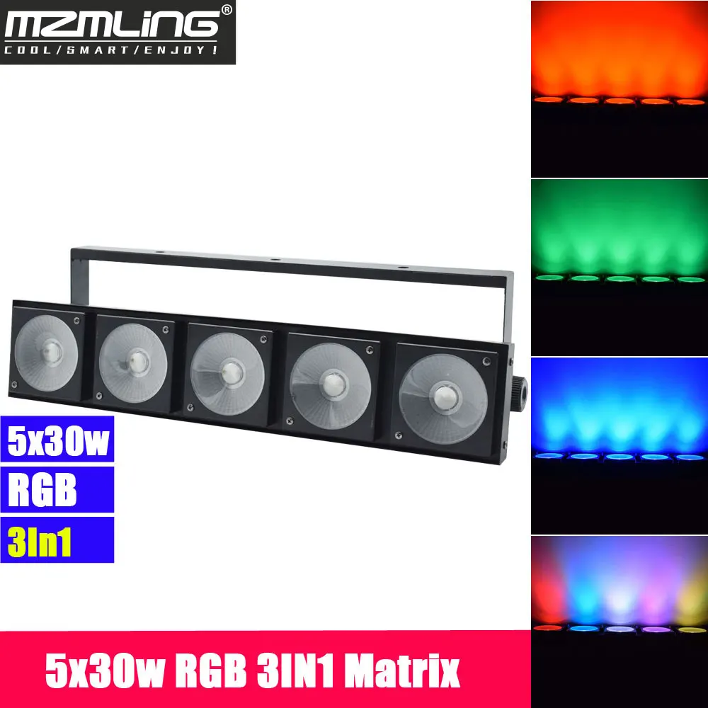 Фото Матричный светодиодный светильник 4 шт./лот 5x30 Вт RGB 3 в 1 прожектор DMX512 уличный Матричный светодиодный светильник 4 шт./лот 5x30 Вт RGB 3 в 1 прожектор DMX512 уличный