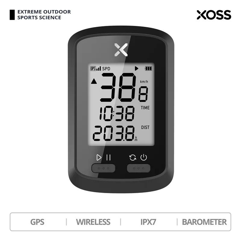 

Беспроводной Велосипедный компьютер XOSS G + GPS ANT + Bluetooth совместимый спидометр для горного и дорожного велосипеда IPX7 водонепроницаемый велоси...