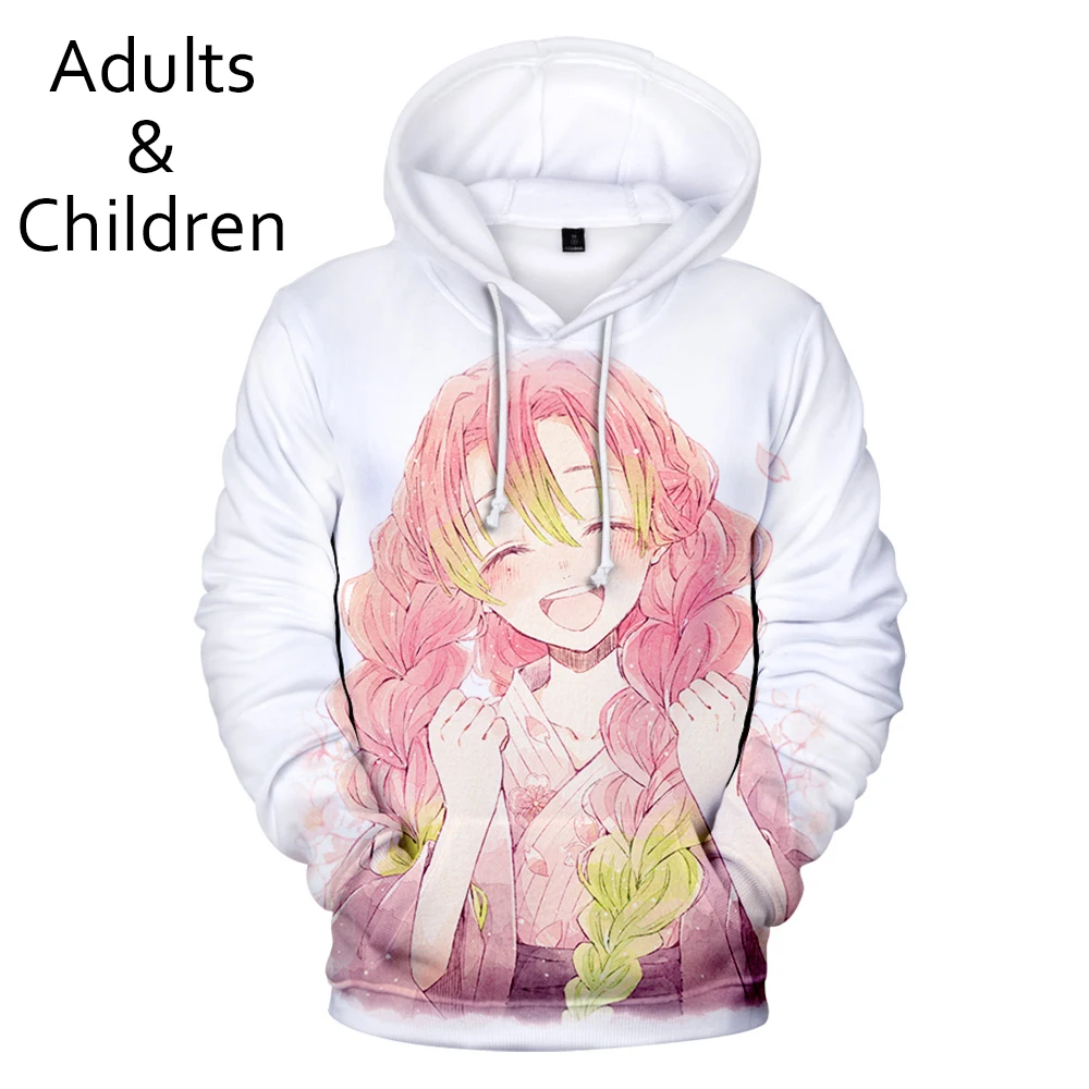 

3D Kimetsu no Yaiba Hoodie Men's Women's Sweatshirt Hot Selling 2021 Boys Hoodie 3D Demon Slayer Children's Hooded Pullover