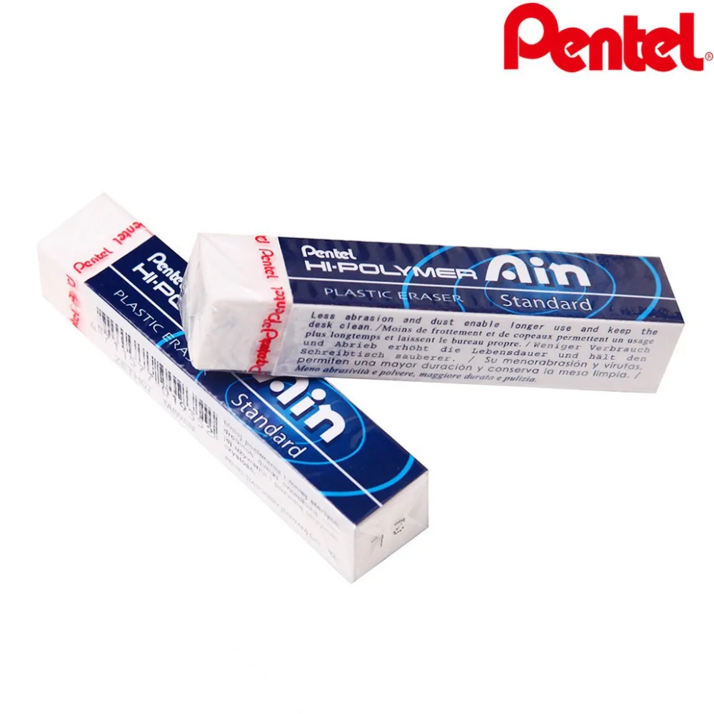 Пластиковый ластик Pentel ZETH07 Ain Hi-Polymer STICK резиновый карандаш для рисования |