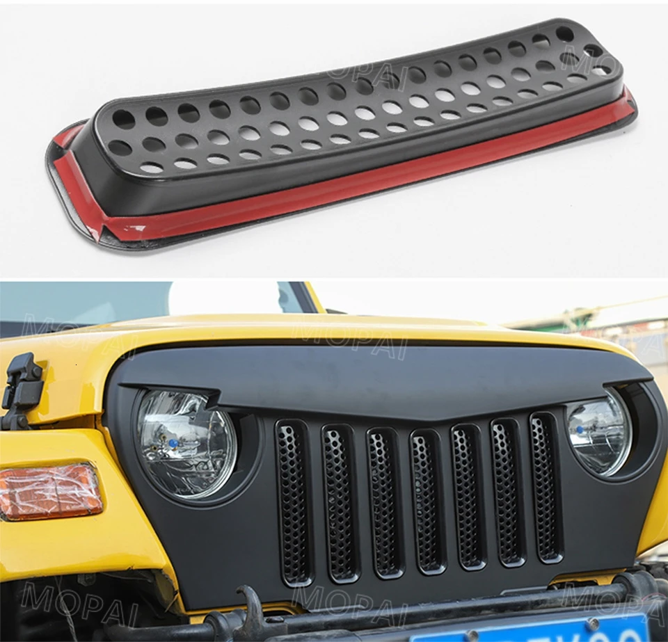 MOPAI гоночные грили для Jeep Wrangler TJ автомобиля Передняя решетка решетки для Jeep для Wrangler TJ 1997-2006 автомобильные аксессуары