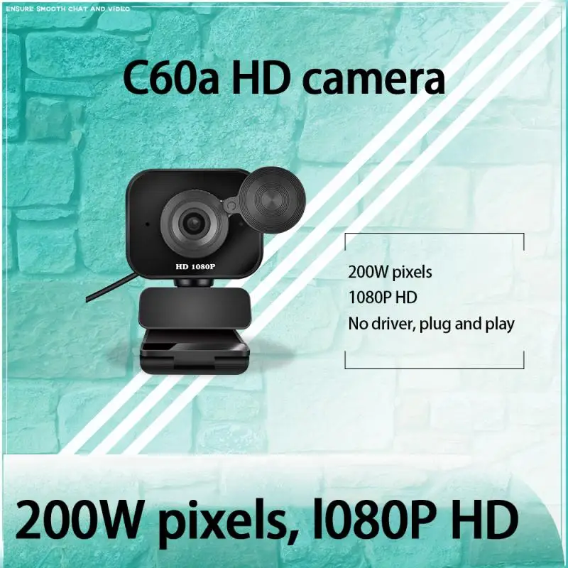 

Новинка, HD 1080P, Компьютерная камера, стандартная Проводная камера, встроенный микрофон, КМОП-датчик, без привода, Plug And Play, новинка 2021