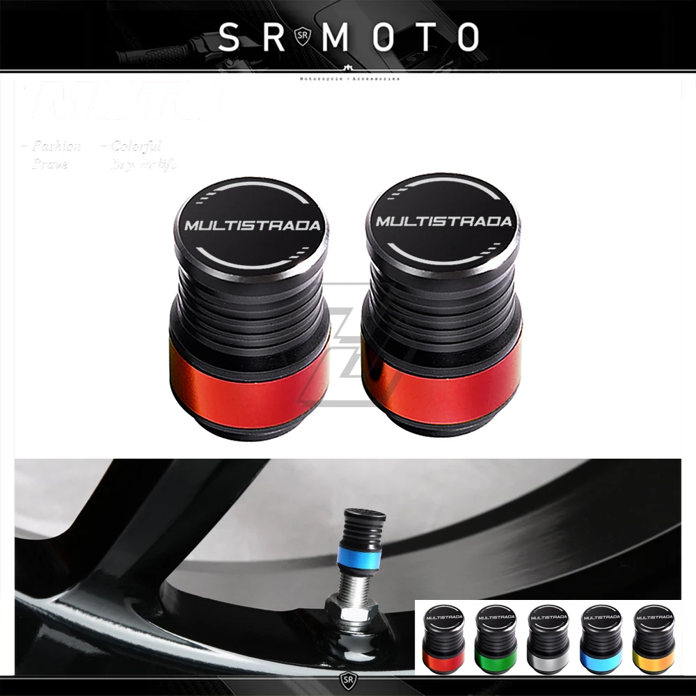

Motorcycle Accessories Wheel Tire Valve Caps Covers Case for Ducati Multistrada 950 1200 1260 V4
