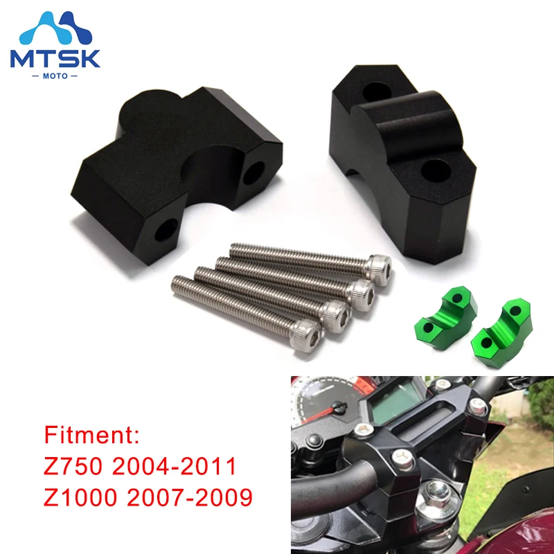 Руль Riser мотоцикл Ручка Бар Крепление Зажим адаптер для Kawasaki Z750 2004 2011 Z1000 2007 2008