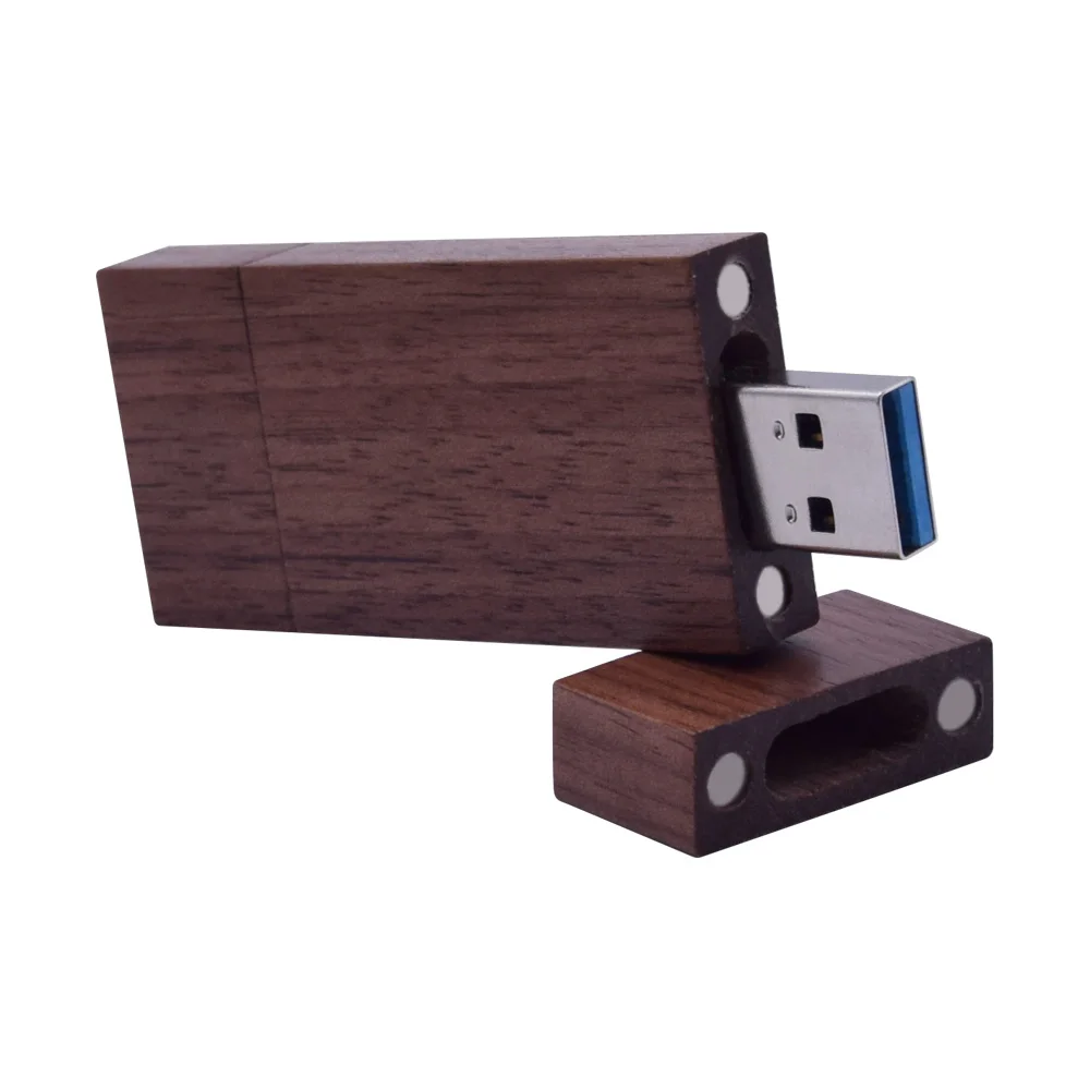 Деревянный OTG USB флеш накопитель 128 ГБ 64 32 16 8 двойной карта памяти для свадебных