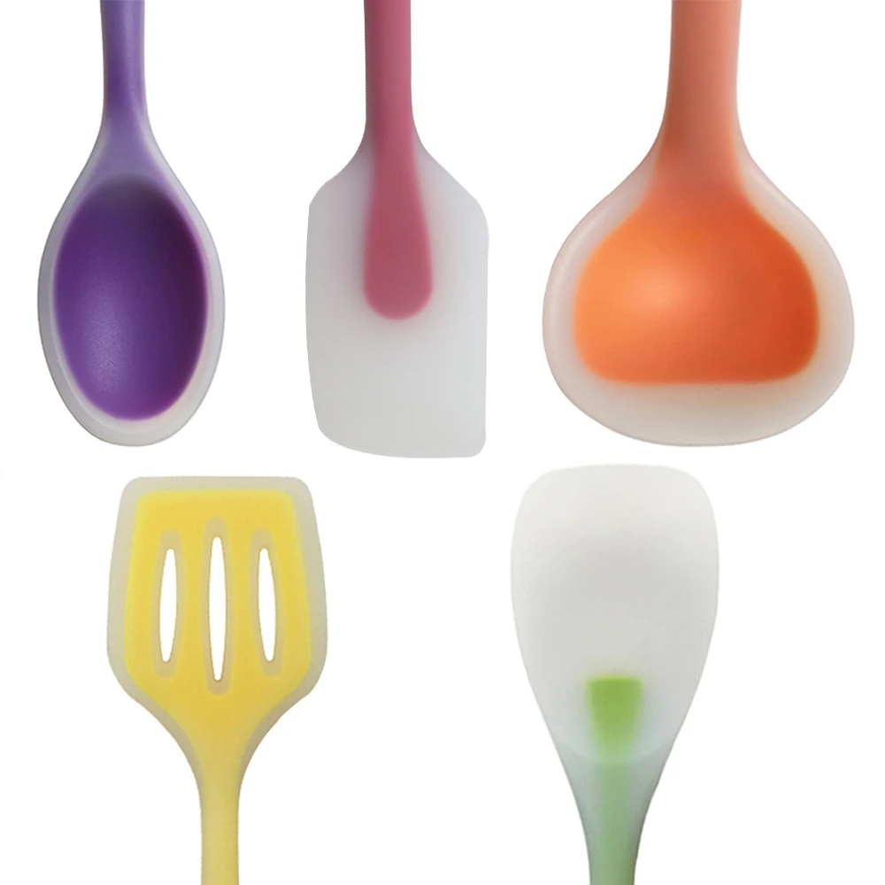 

5/6pcs Cooking Tools Set FDA Aproved Utensils Kitchen Spoon Spatula Soup Spoon Ladle Scraper Non-Stick Cookware Kitchen Tools