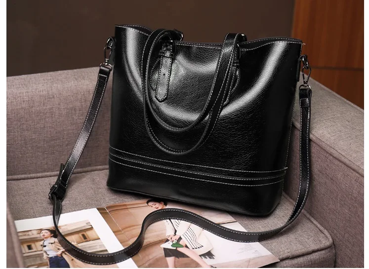 Сумка из натуральной кожи, женская сумка, Bolsos Mujer, роскошные сумки, женские сумки, дизайнерские винтажные Ретро большие вместительные повседневные сумки C817