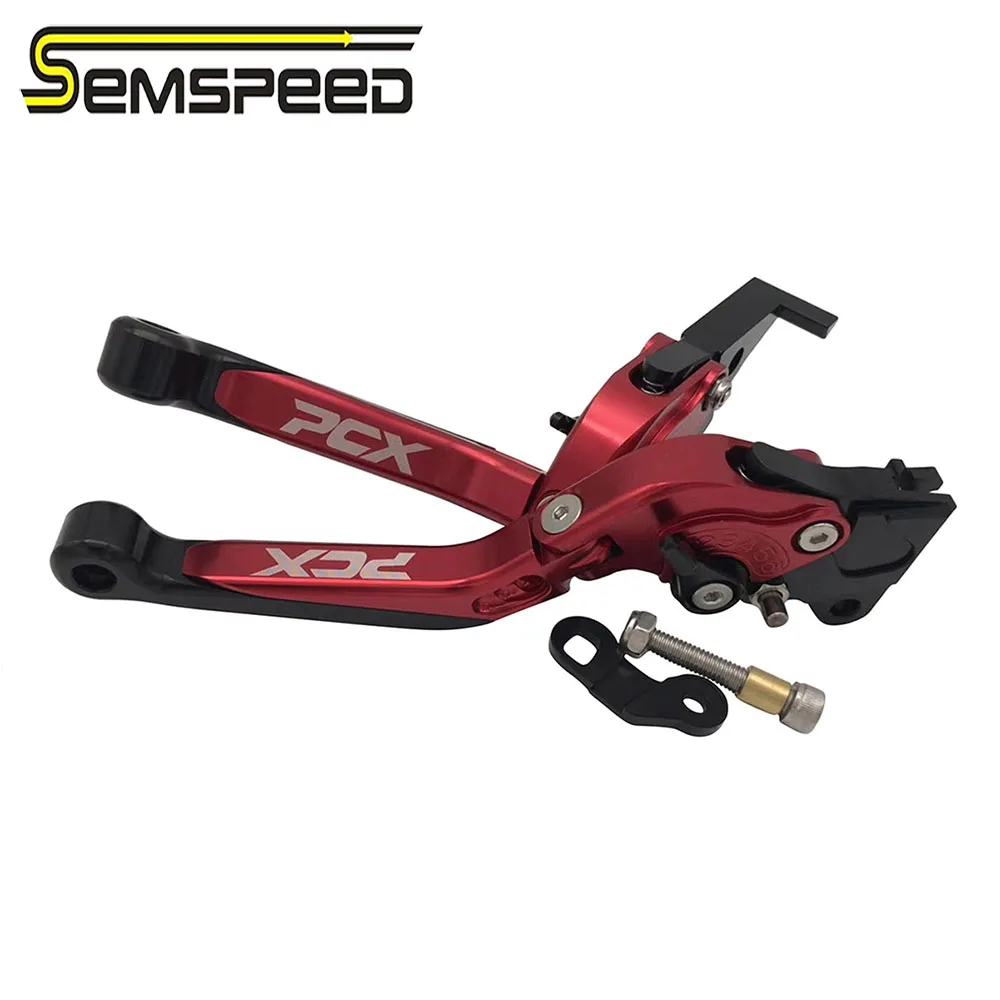 SEMSPEED стояночный тормоз рычаги для HONDA PCX 150 125 PCX125 PCX150 мотоцикл складной выдвижной клатч автоматический замок рычаги