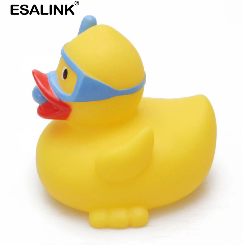 ESALINK 9 см Детские Резиновая Игрушка для ванны утка дайвер малышей с изображением