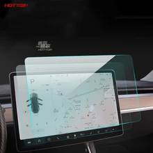 1 Pcs 15 Inch Car Screen Protector Clear Tempered Glass Screen Protector For Tesla Model 3 Navigation Protection Dropship