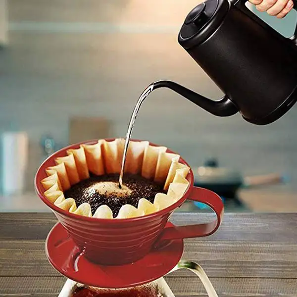 Деревянный держатель фильтра для кофе стойка ручной диспенсер капель Бумажного