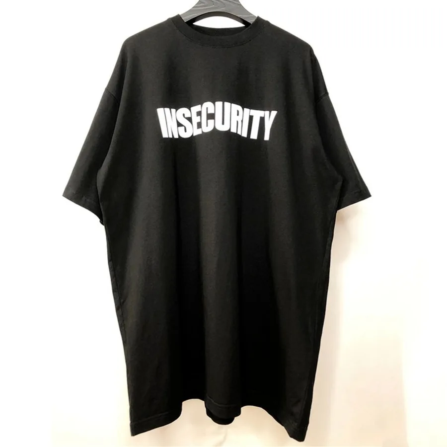 

Best Quality VETEMENTS INSECURITY T shirt Men Women T-shirts Embroidered Foaming Printing VTM VETEMENTS Top Tees