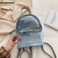 new transparent backpack female casual fashion high quality women backpack clear school bag for teenage girl travel bag