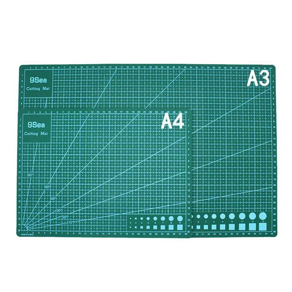 

A3 /a4pvc прямоугольный сетчатый линейный режущий коврик инструмент пластиковая режущая искусственная доска режущий двусторонний инструмент ...